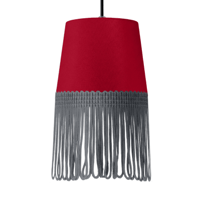Lampe interiør alcantara rød - Mørkegrå - KJoF - 5cm - 