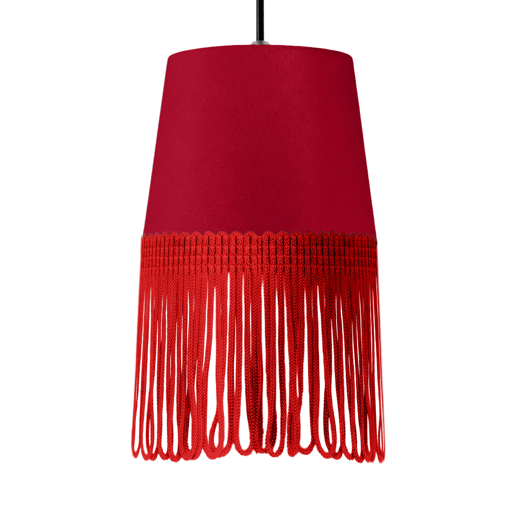 Lampe interiør alcantara rød - Rød - KJoF - 5cm - 