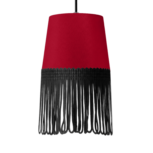 Lampe interiør alcantara rød - Sort - KJoF - 5cm - 