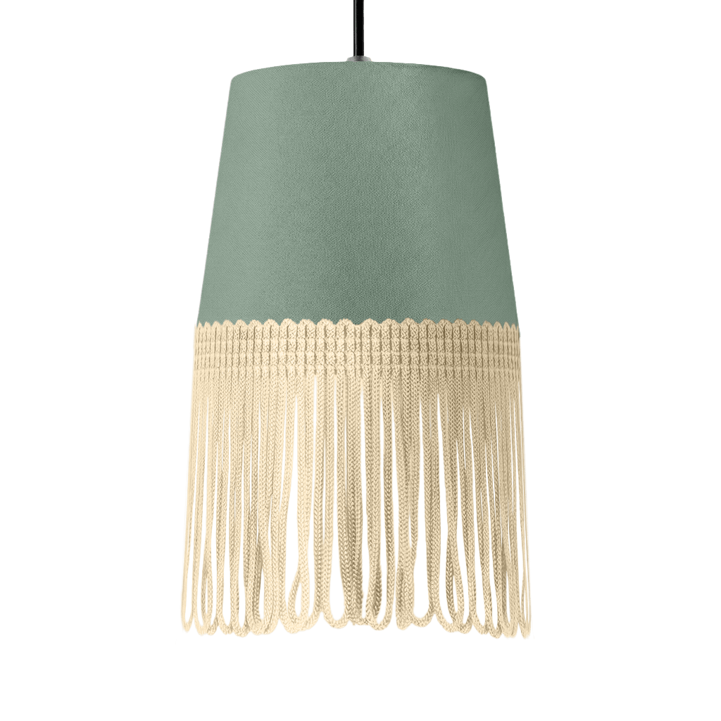 Lampe interiør alcantara salvie grøn - Beige - KJoF - 5cm - 