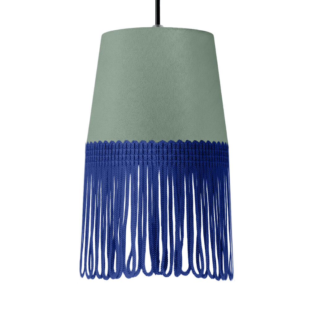 Lampe interiør alcantara salvie grøn - Blå - KJoF - 5cm - 