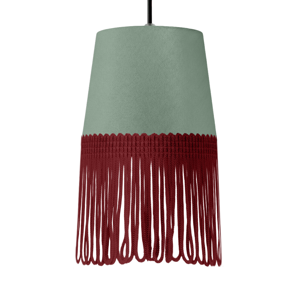 Lampe interiør alcantara salvie grøn - Bordeaux - KJoF - 5cm - 