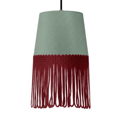 Lampe interiør alcantara salvie grøn - Bordeaux - KJoF - 5cm - 