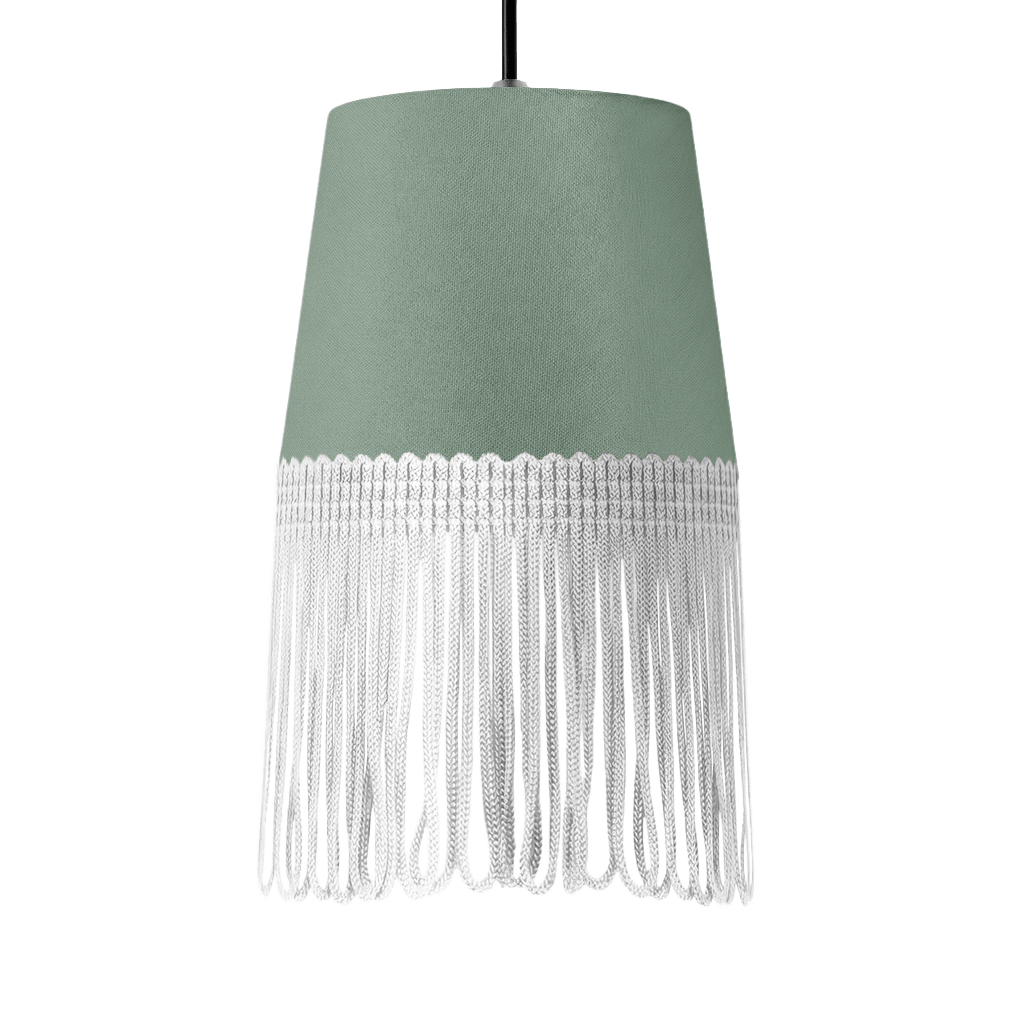 Lampe interiør alcantara salvie grøn - Hvid - KJoF - 5cm - 