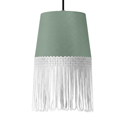 Lampe interiør alcantara salvie grøn - Hvid - KJoF - 5cm - 