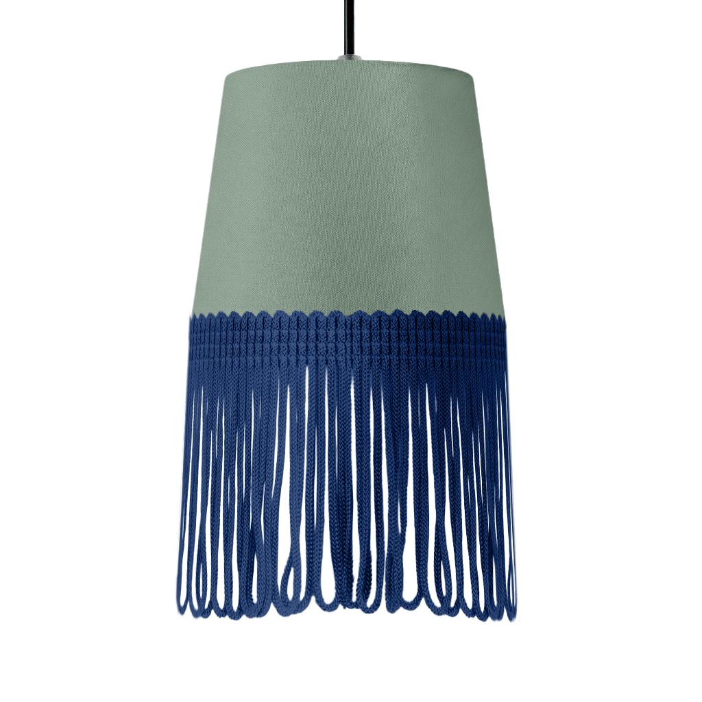 Lampe interiør alcantara salvie grøn - Mørkeblå - KJoF - 5cm - 