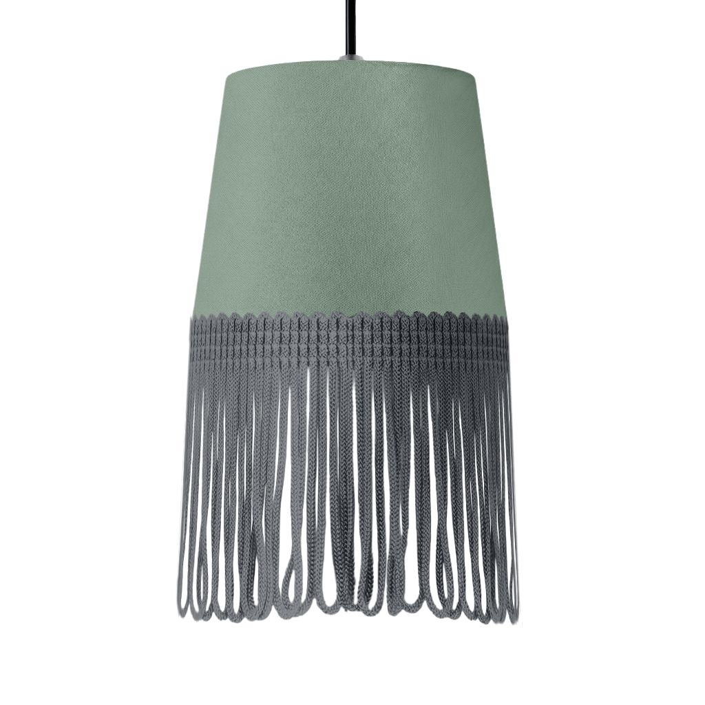 Lampe interiør alcantara salvie grøn - Mørkegrå - KJoF - 5cm - 