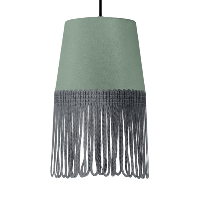 Lampe interiør alcantara salvie grøn - Mørkegrå - KJoF - 5cm - 