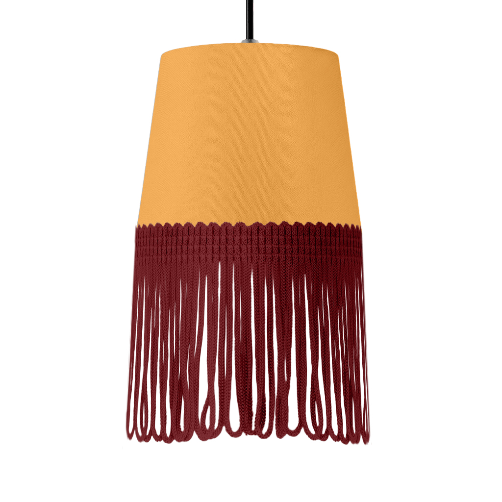 Lampe interiør alcantara sennepsgul - Bordeaux - KJoF - 5cm - 