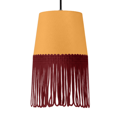 Lampe interiør alcantara sennepsgul - Bordeaux - KJoF - 5cm - 