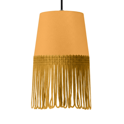 Lampe interiør alcantara sennepsgul - Guld - KJoF - 5cm - 