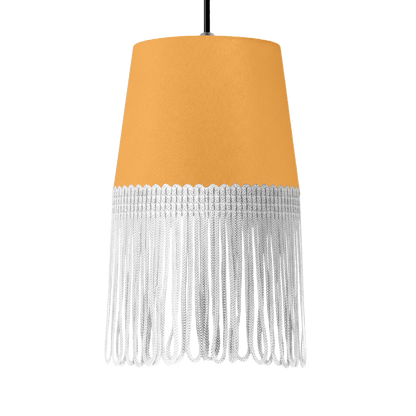 Lampe interiør alcantara sennepsgul - Hvid - KJoF - 5cm - 