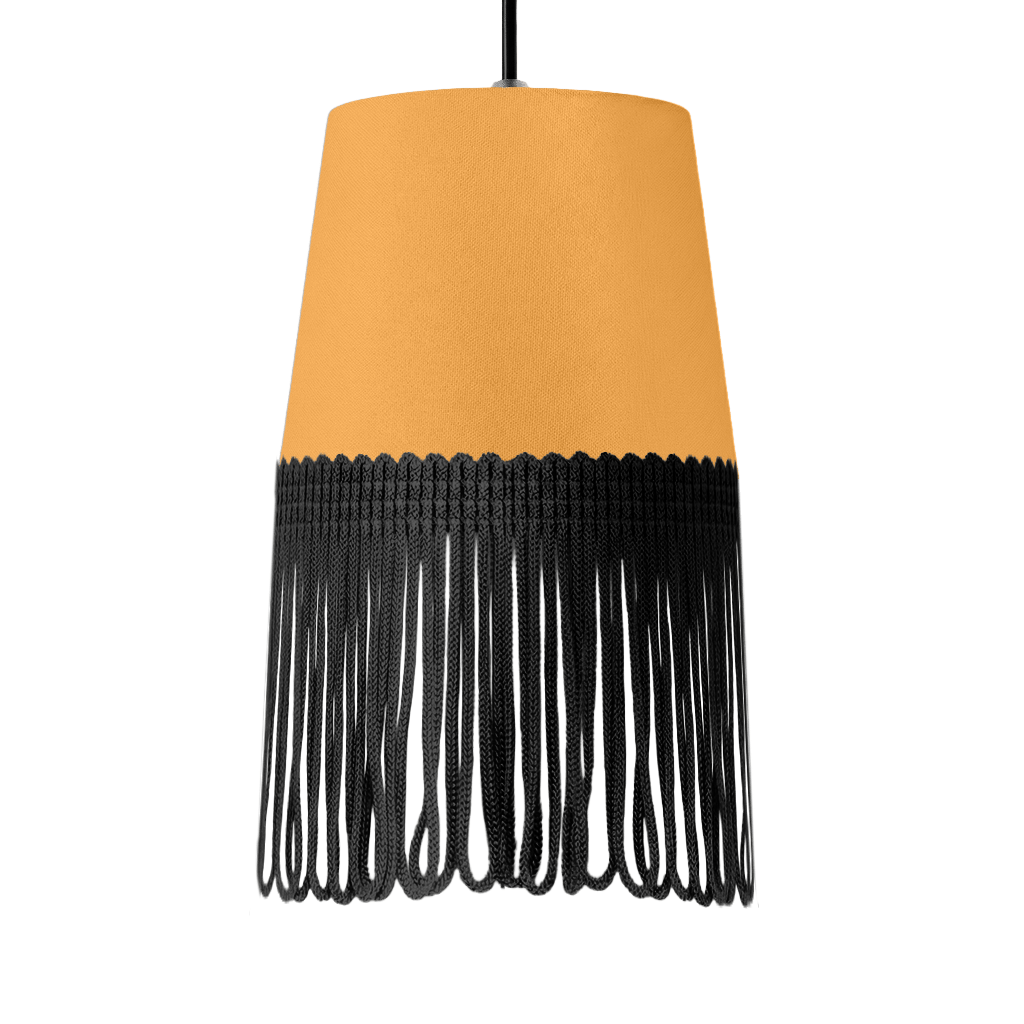 Lampe interiør alcantara sennepsgul - Sort - KJoF - 5cm - 