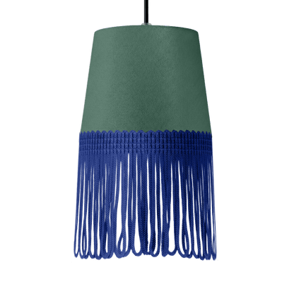 Lampe interiør alcantara skovgrøn - Blå - KJoF - 5cm - 