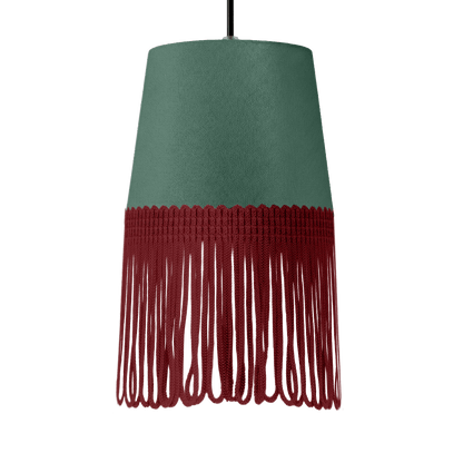 Lampe interiør alcantara skovgrøn - Bordeaux - KJoF - 5cm - 