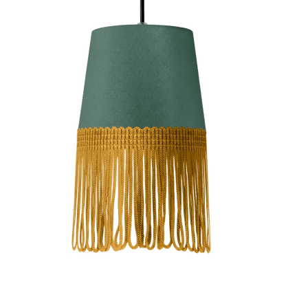 Lampe interiør alcantara skovgrøn - Guld - KJoF - 5cm - 