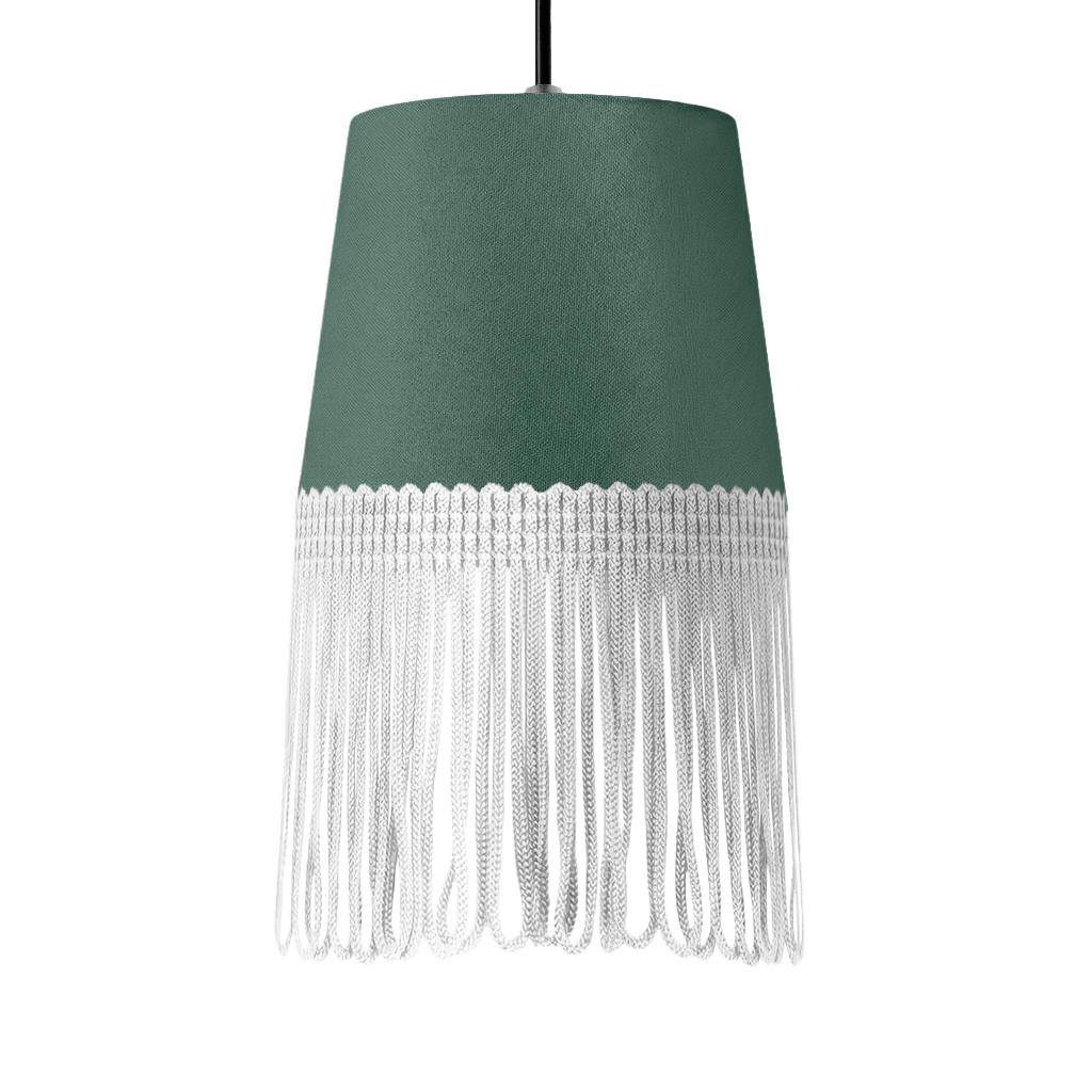 Lampe interiør alcantara skovgrøn - Hvid - KJoF - 5cm - 