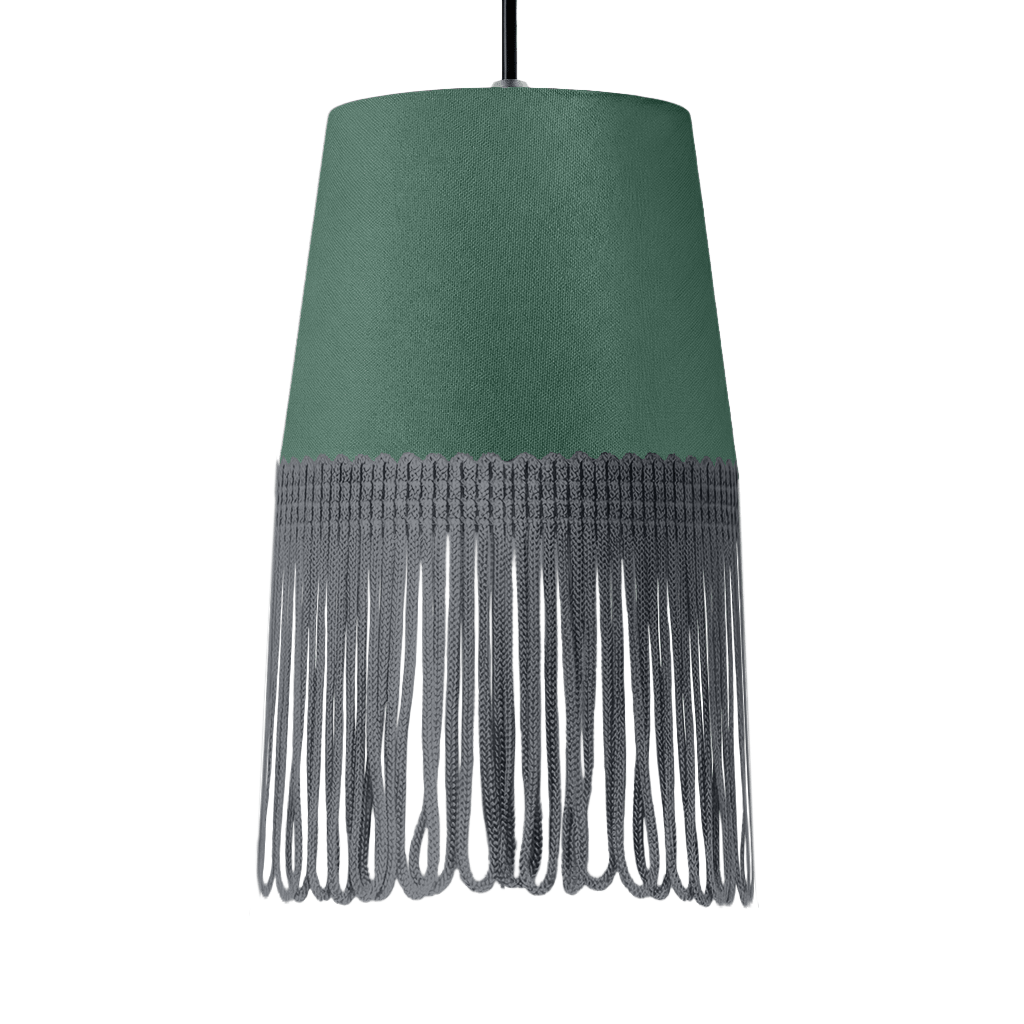 Lampe interiør alcantara skovgrøn - Mørkegrå - KJoF - 5cm - 