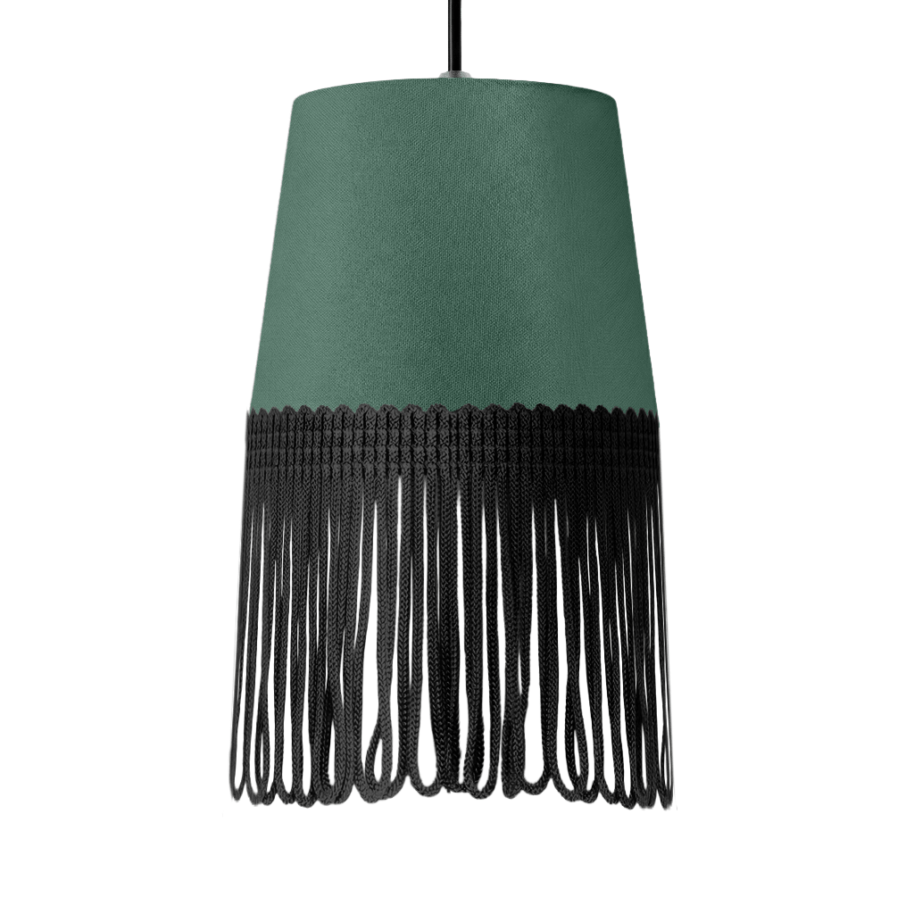 Lampe interiør alcantara skovgrøn - Sort - KJoF - 5cm - 