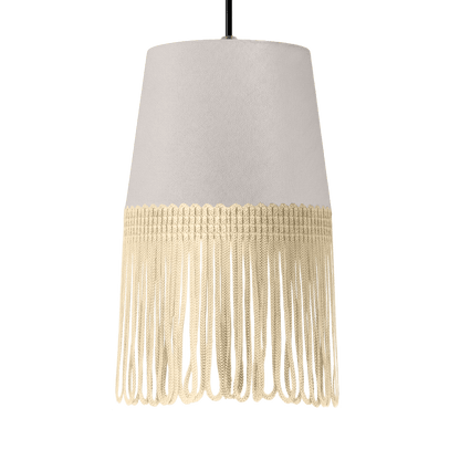 Lampe interiør alcantara sølvgrå - Beige - KJoF - 5cm - 