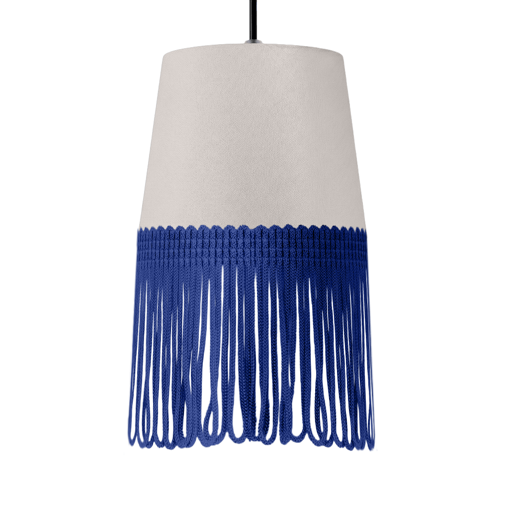 Lampe interiør alcantara sølvgrå - Blå - KJoF - 5cm - 