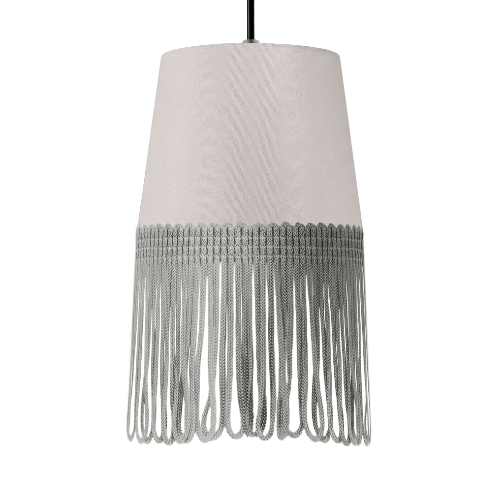 Lampe interiør alcantara sølvgrå - Grå - KJoF - 5cm - 