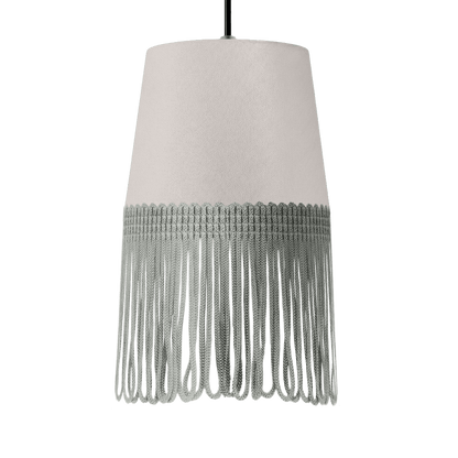 Lampe interiør alcantara sølvgrå - Grå - KJoF - 5cm - 