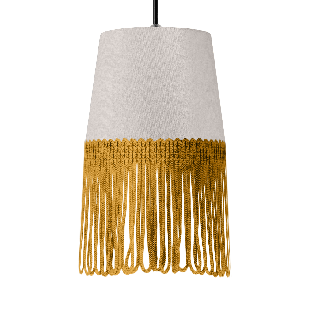 Lampe interiør alcantara sølvgrå - Guld - KJoF - 5cm - 