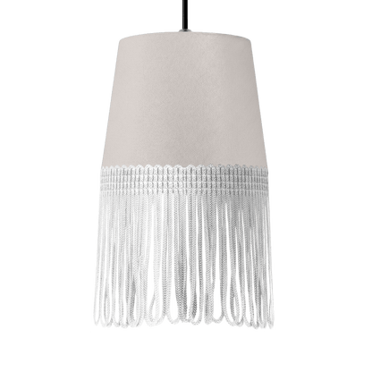 Lampe interiør alcantara sølvgrå - Hvid - KJoF - 5cm - 