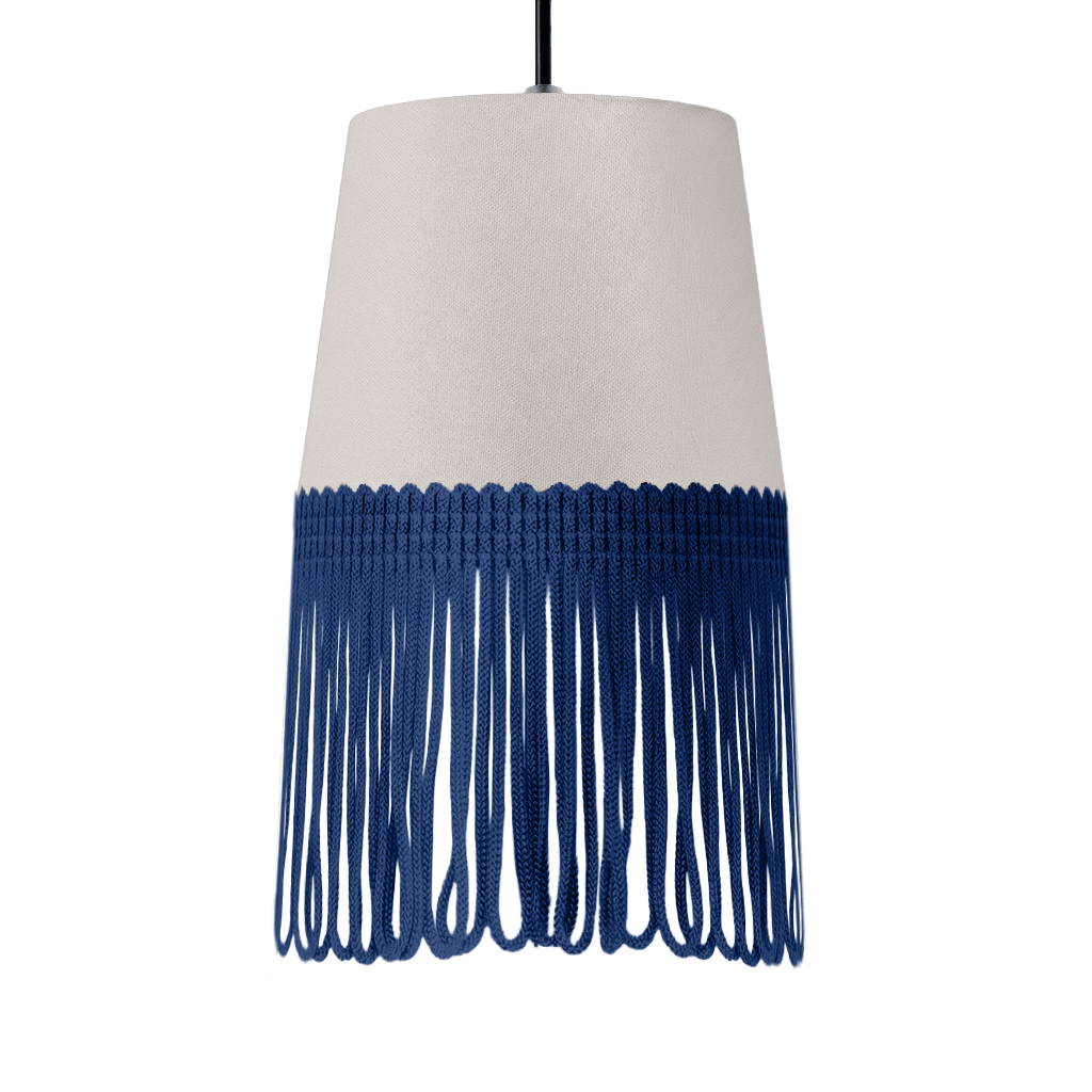 Lampe interiør alcantara sølvgrå - Mørkeblå - KJoF - 5cm - 