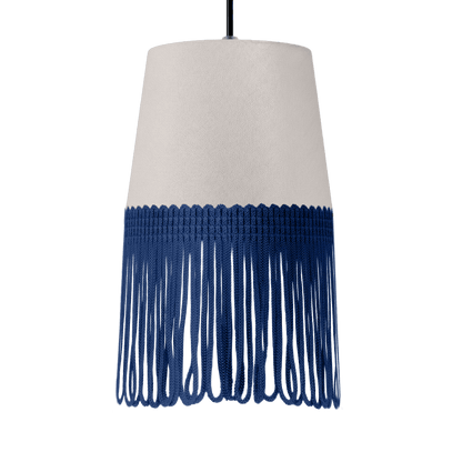 Lampe interiør alcantara sølvgrå - Mørkeblå - KJoF - 5cm - 