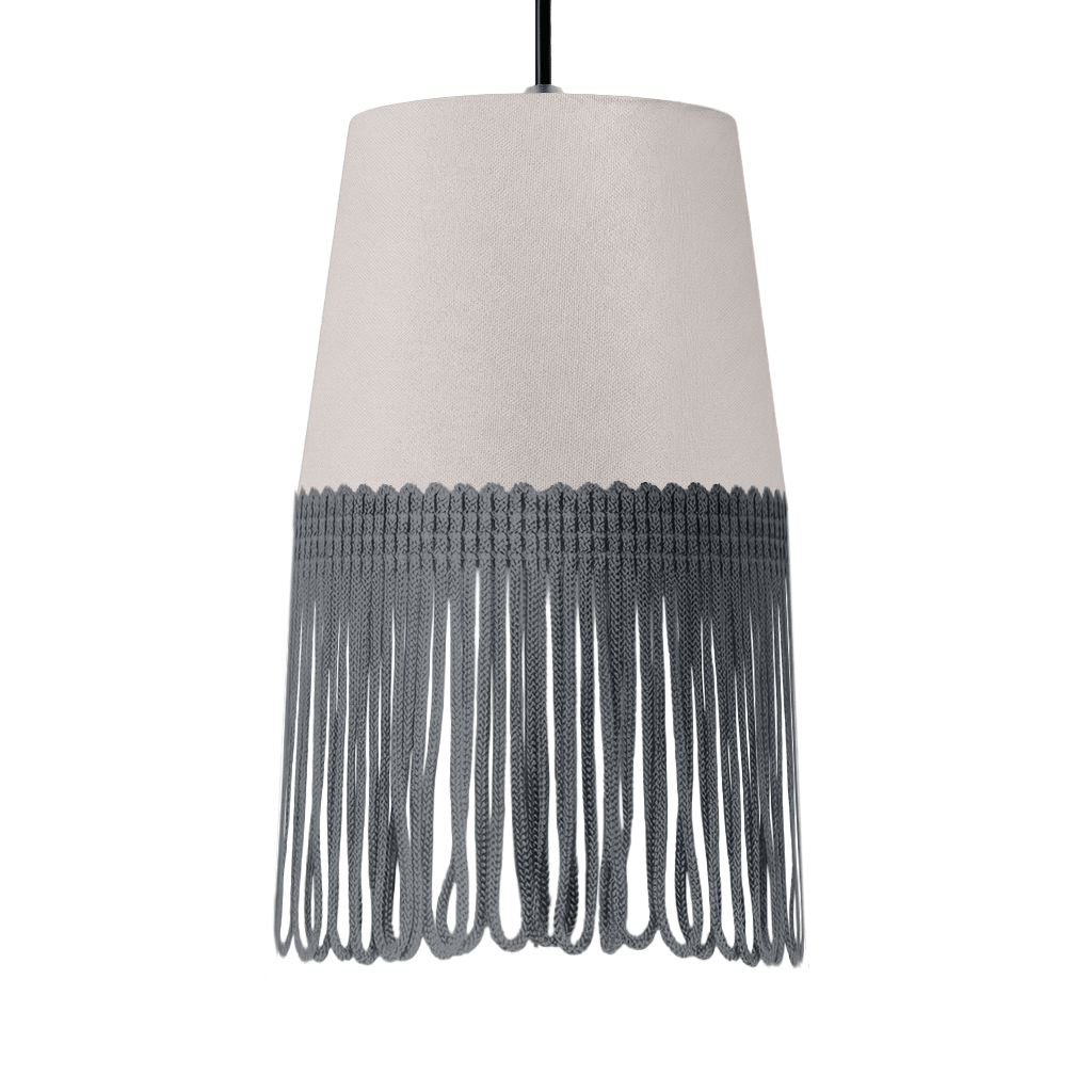 Lampe interiør alcantara sølvgrå - Mørkegrå - KJoF - 5cm - 