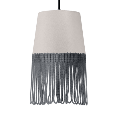 Lampe interiør alcantara sølvgrå - Mørkegrå - KJoF - 5cm - 