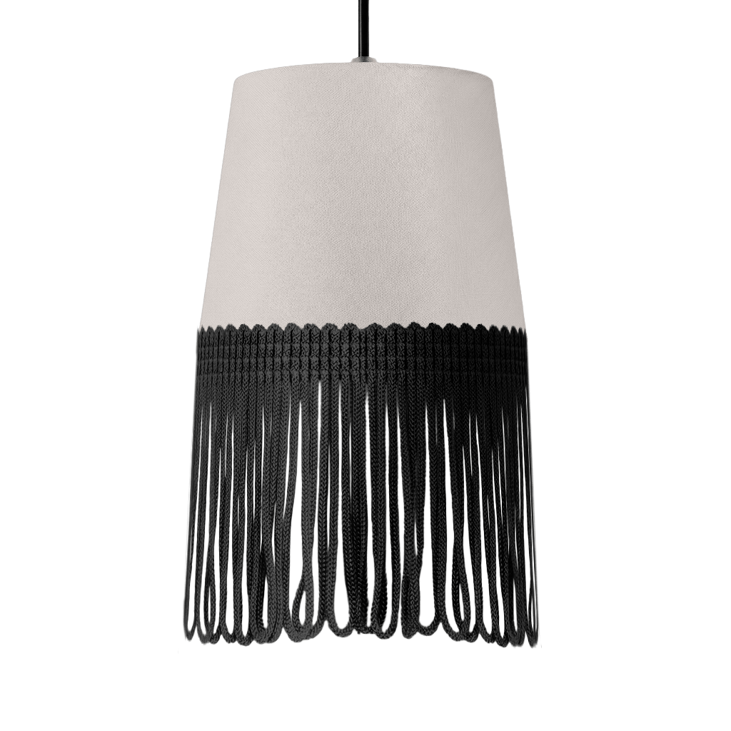 Lampe interiør alcantara sølvgrå - Sort - KJoF - 5cm - 