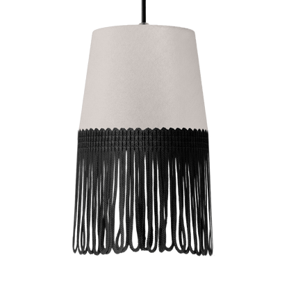 Lampe interiør alcantara sølvgrå - Sort - KJoF - 5cm - 