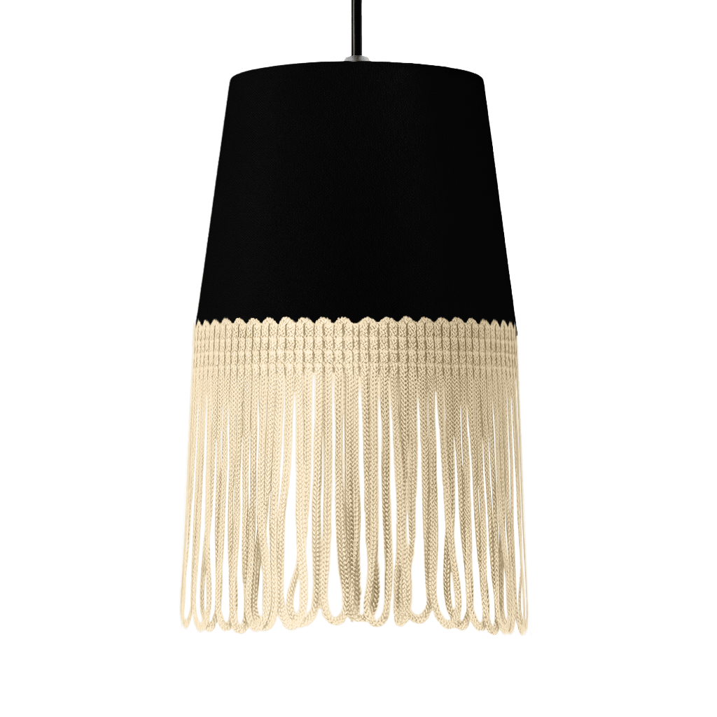 Lampe interiør alcantara sort - Beige - KJoF - 5cm - 