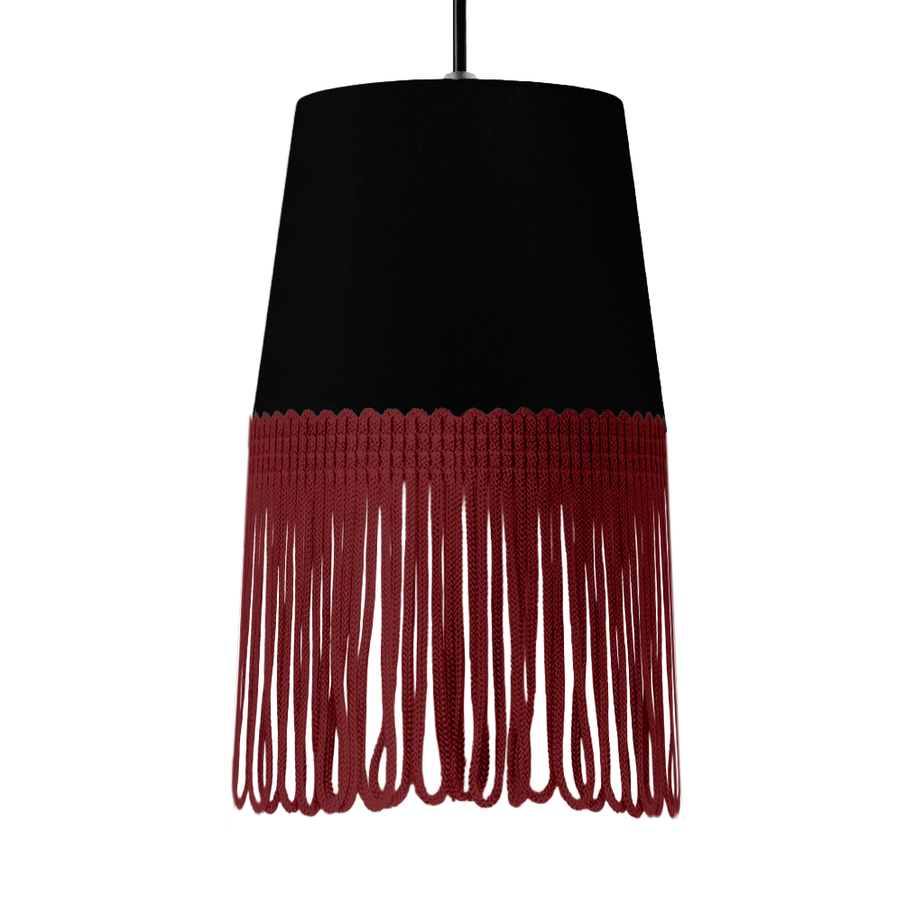Lampe interiør alcantara sort - Bordeaux - KJoF - 5cm - 