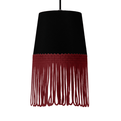 Lampe interiør alcantara sort - Bordeaux - KJoF - 5cm - 