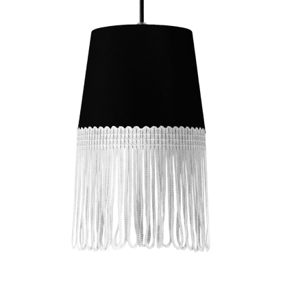Lampe interiør alcantara sort - Hvid - KJoF - 5cm - 