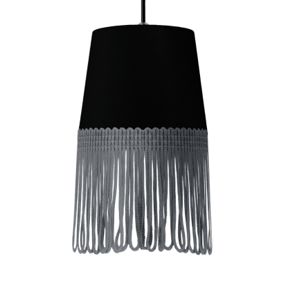 Lampe interiør alcantara sort - Mørkegrå - KJoF - 5cm - 