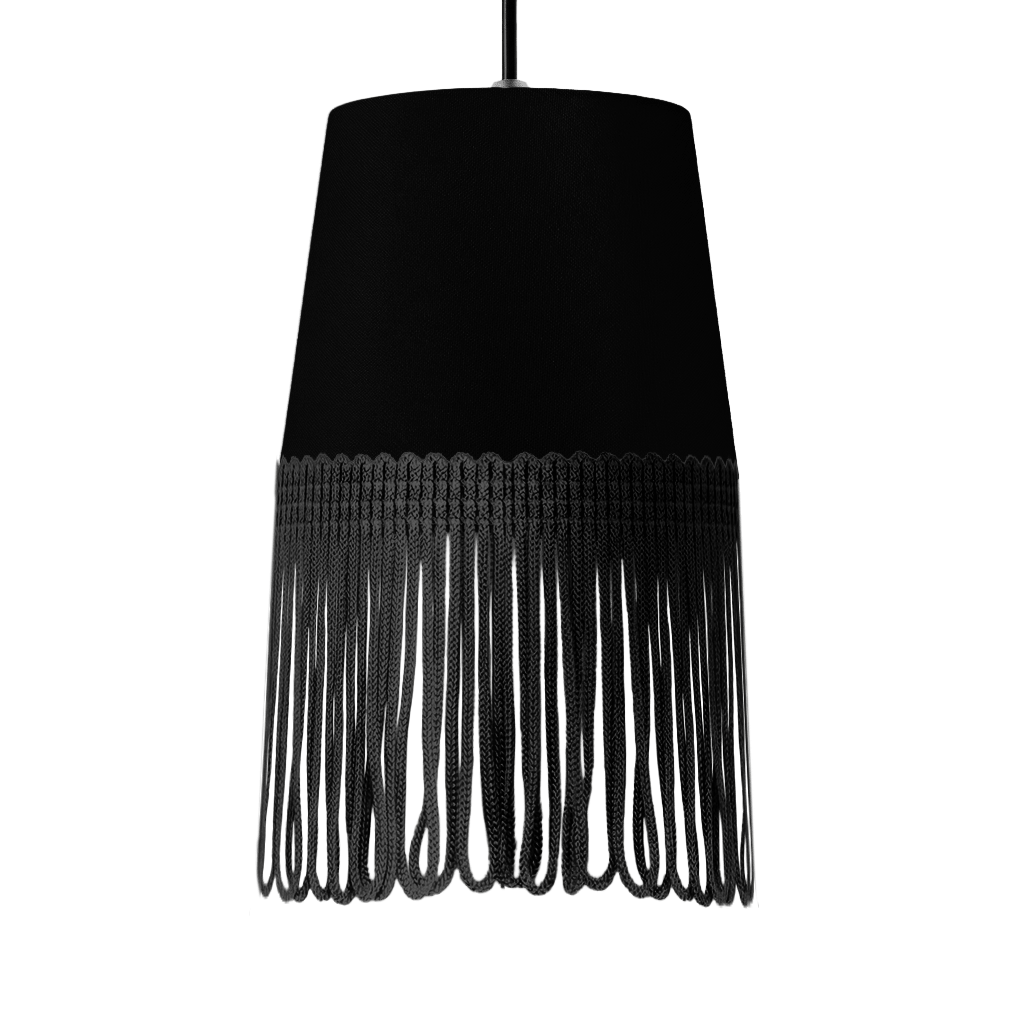 Lampe interiør alcantara sort - Sort - KJoF - 5cm - 