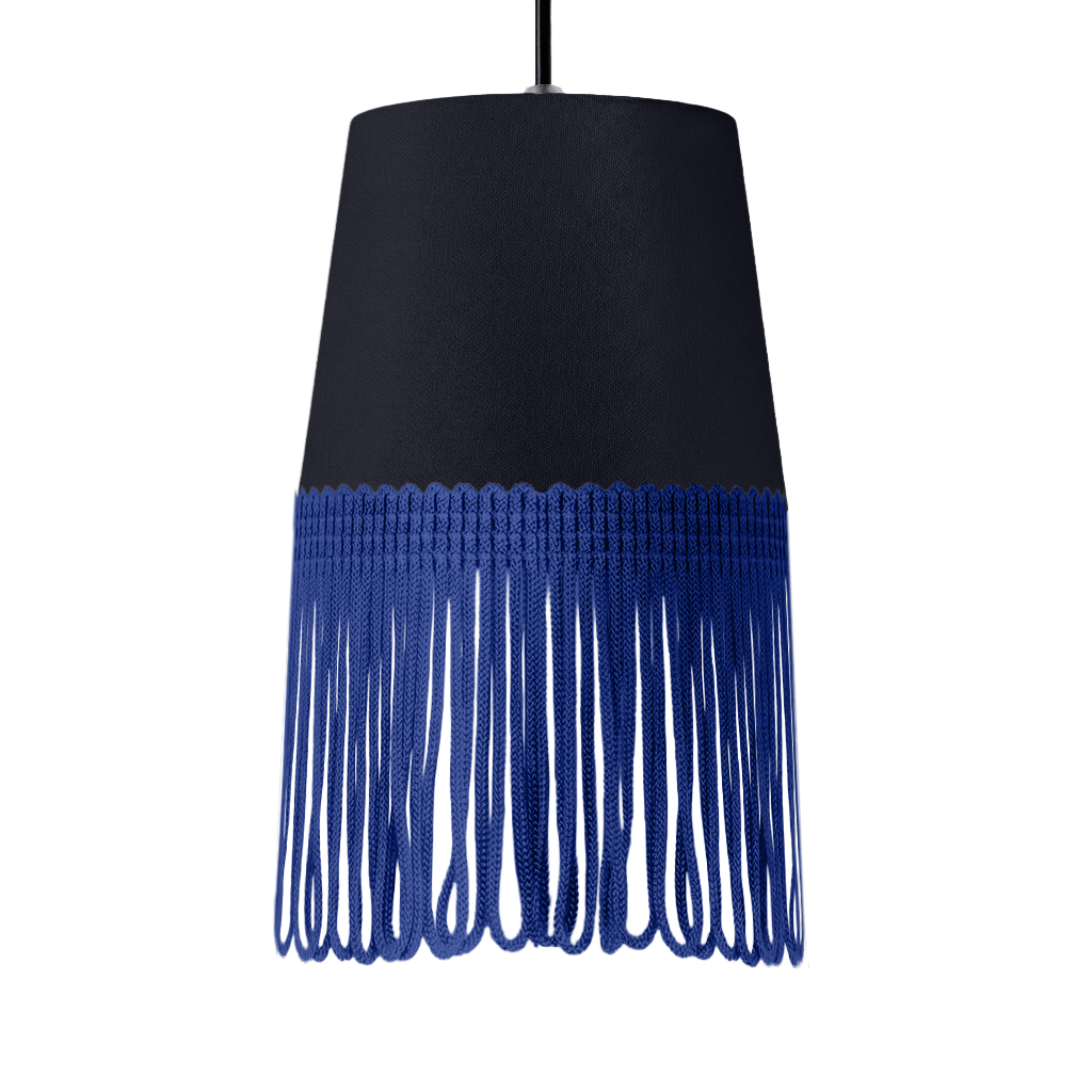 Lampe interiør alcantara stålgrå - Blå - KJoF - 5cm - 