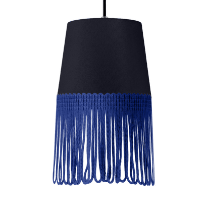 Lampe interiør alcantara stålgrå - Blå - KJoF - 5cm - 