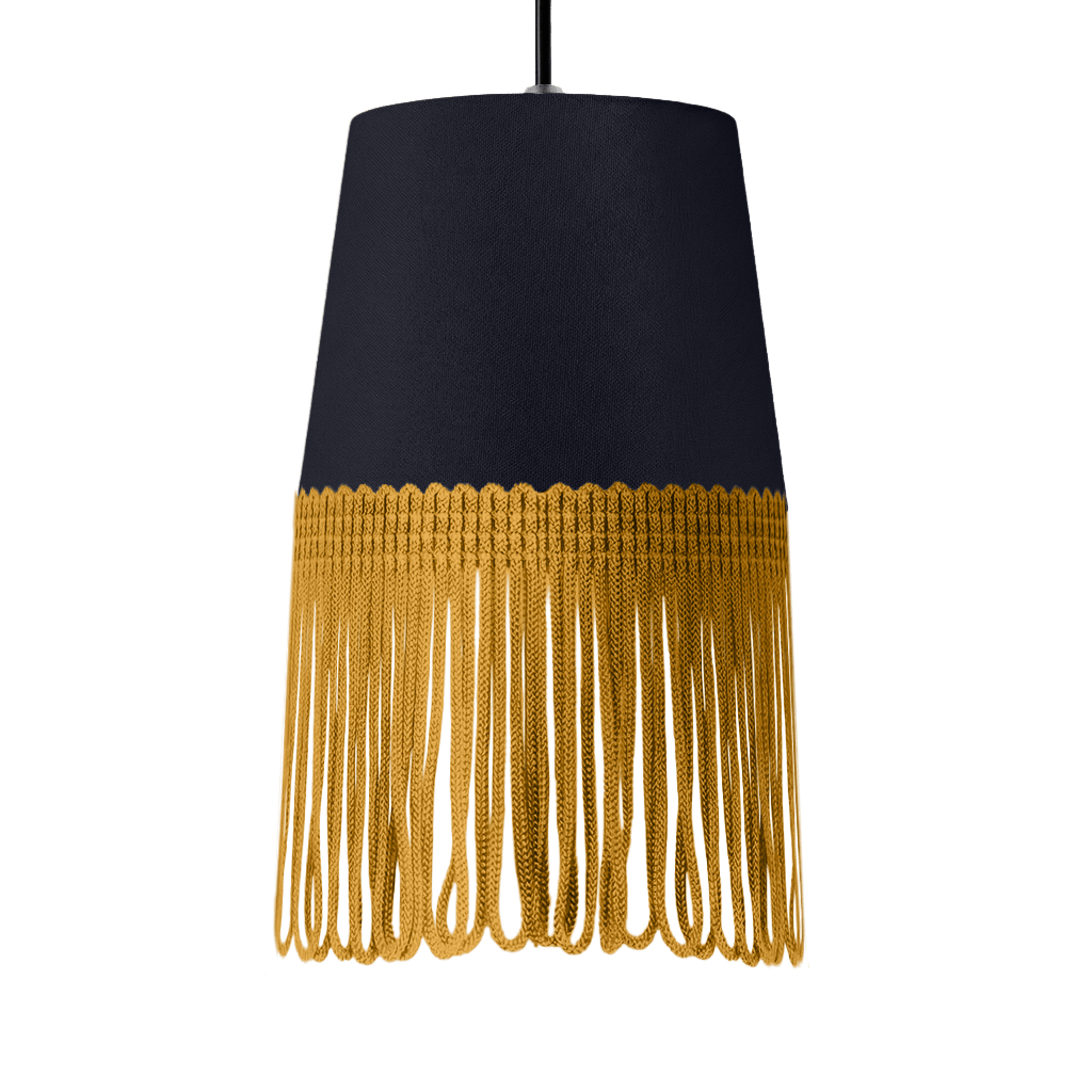 Lampe interiør alcantara stålgrå - Guld - KJoF - 5cm - 