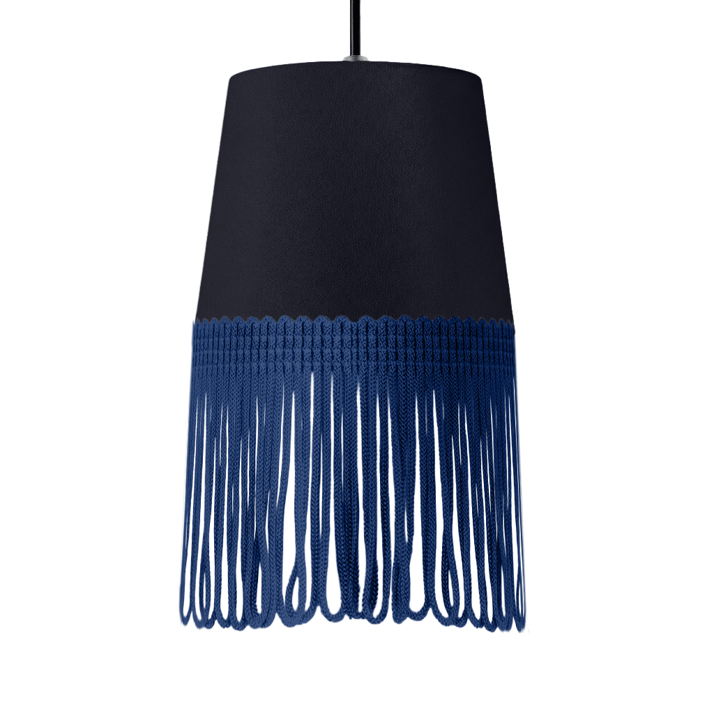 Lampe interiør alcantara stålgrå - Mørkeblå - KJoF - 5cm - 