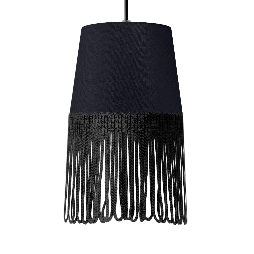 Lampe interiør alcantara stålgrå - Sort - KJoF - 5cm - 
