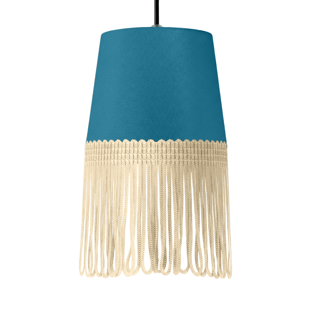 Lampe interiør alcantara tropical blå - Beige - KJoF - 5cm - 