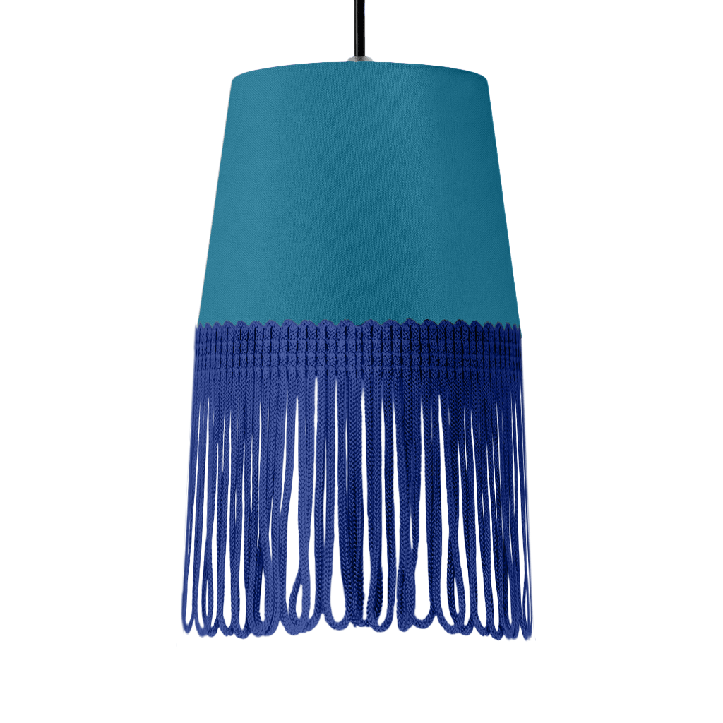 Lampe interiør alcantara tropical blå - Blå - KJoF - 5cm - 