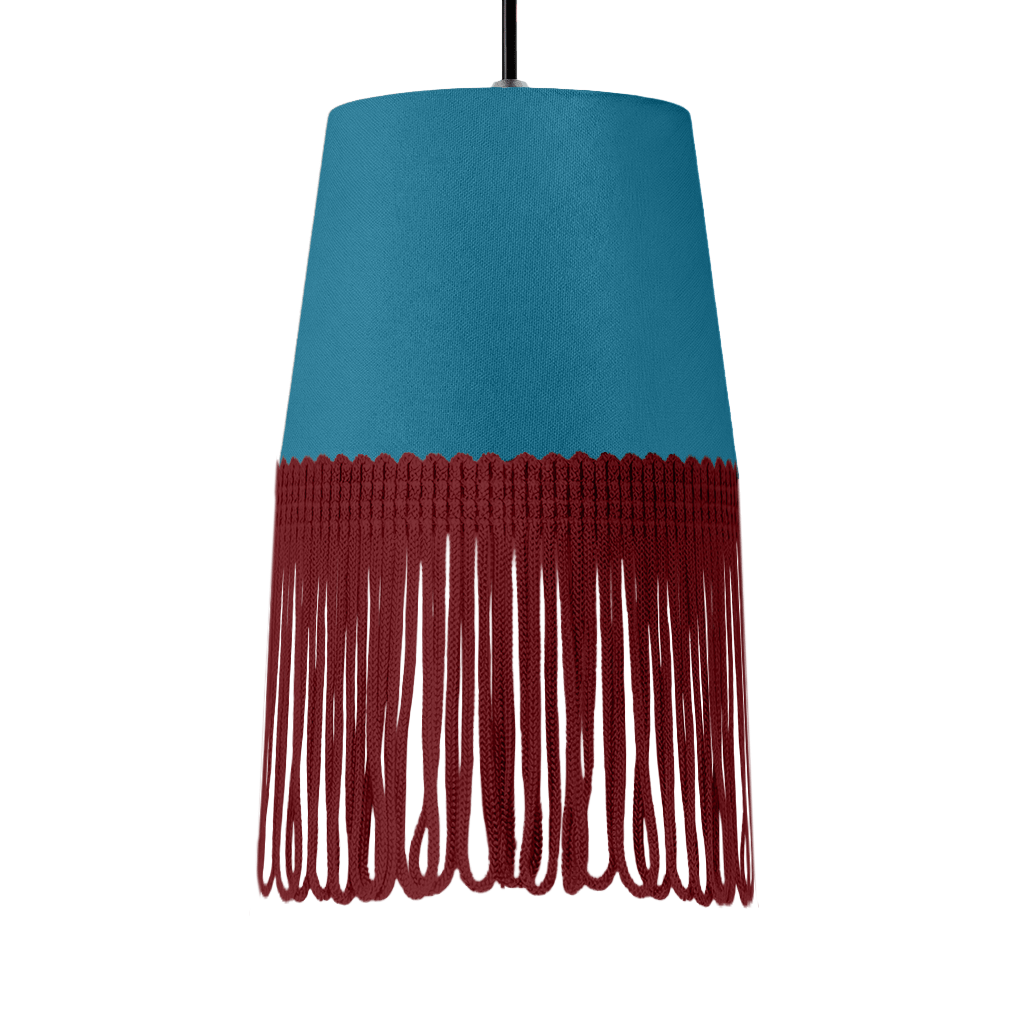 Lampe interiør alcantara tropical blå - Bordeaux - KJoF - 5cm - 