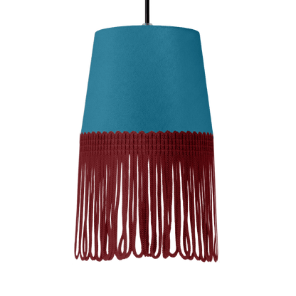 Lampe interiør alcantara tropical blå - Bordeaux - KJoF - 5cm - 